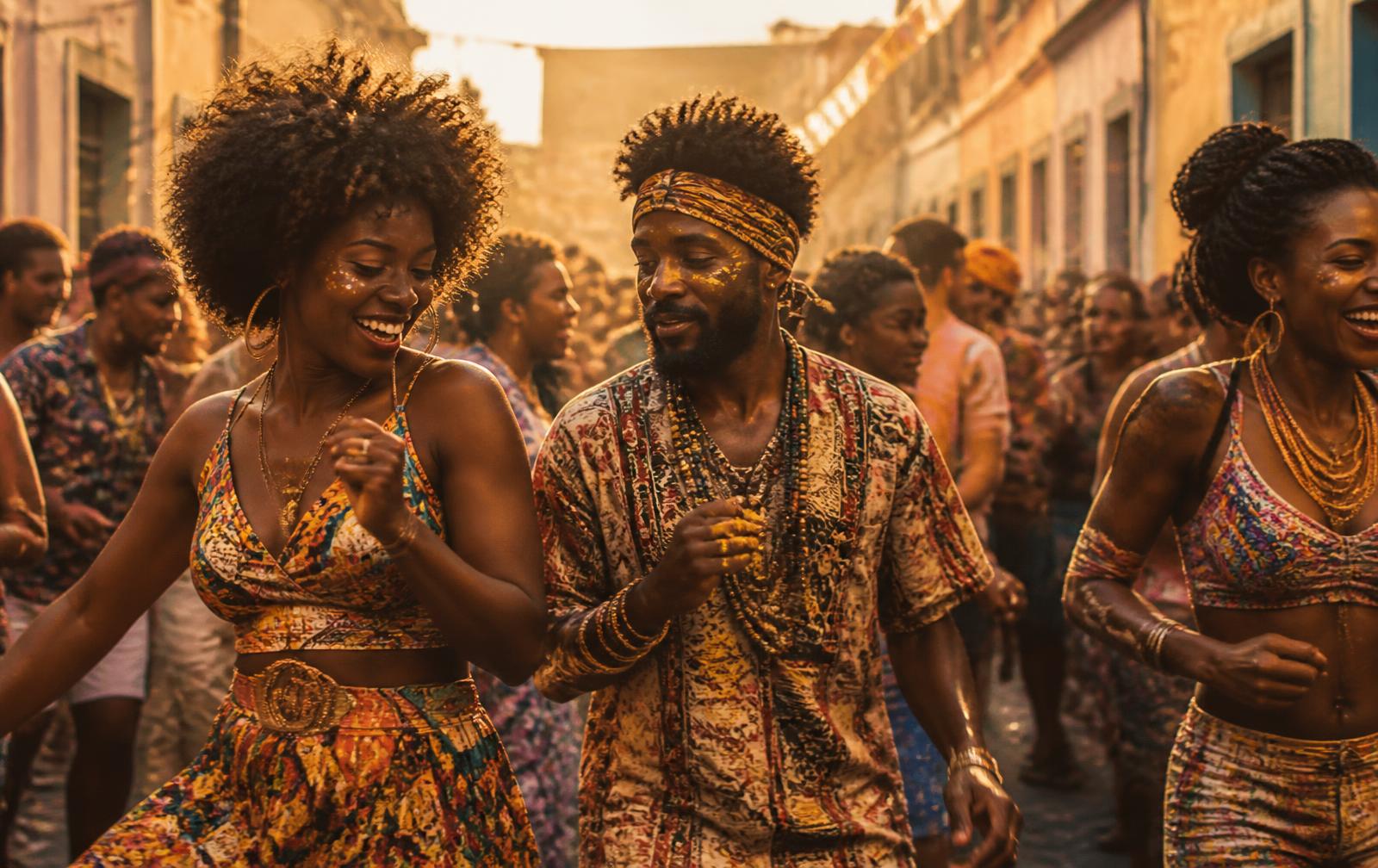 Público da Negrayada Fest dançando durante a festa